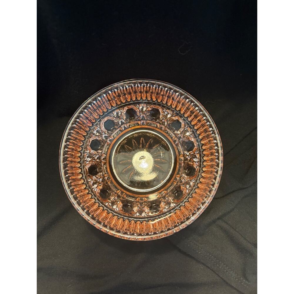 Pink Depression Glass Windsor Pattern Bowl Jeanette Diamond Design 1930's
